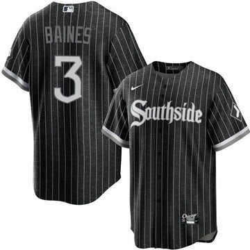 Harold Baines Chicago White Sox black City Connect jersey