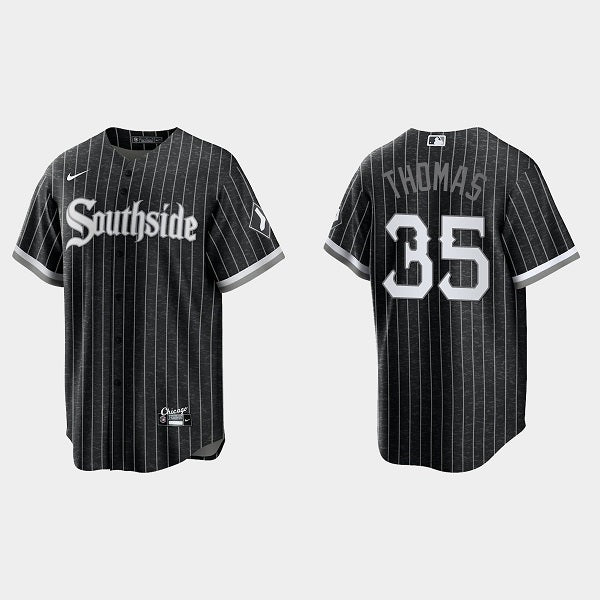 Frank Thomas Chicago White Sox black City Connect jersey