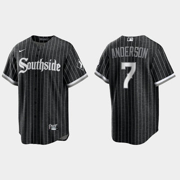 Tim Anderson Chicago White Sox black City Connect jersey