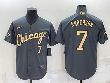 Tim Anderson Chicago White Sox charcoal All-Star jersey