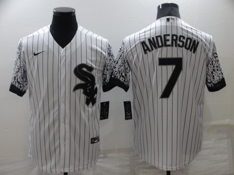Tim Anderson Chicago White Sox white City Connect jersey