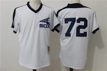 Carlton Fisk Chicago White Sox white Cooperstown jersey