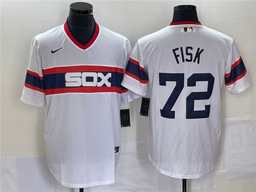 Carlton Fisk Chicago White Sox white jersey