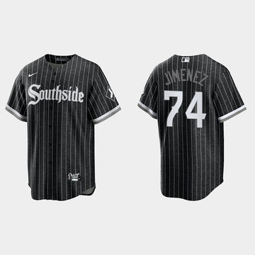 Eloy Jimenez Chicago White Sox black City Connect jersey