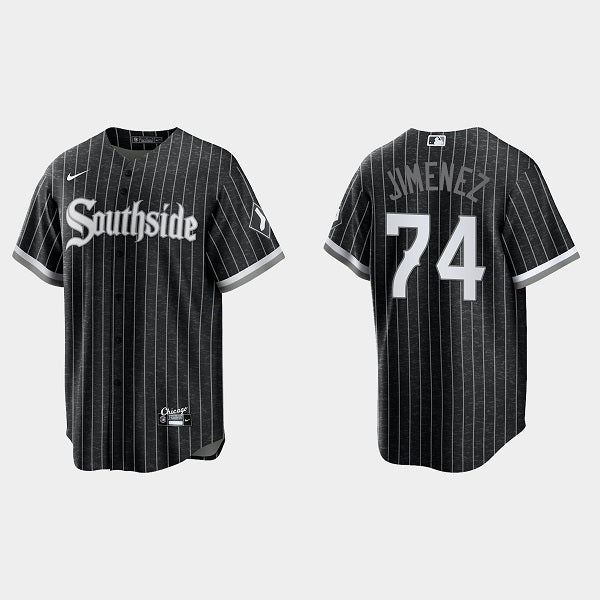 Eloy Jimenez Chicago White Sox black City Connect jersey