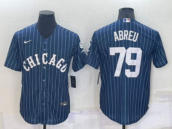 Jose Abreu Chicago White Sox navy jersey