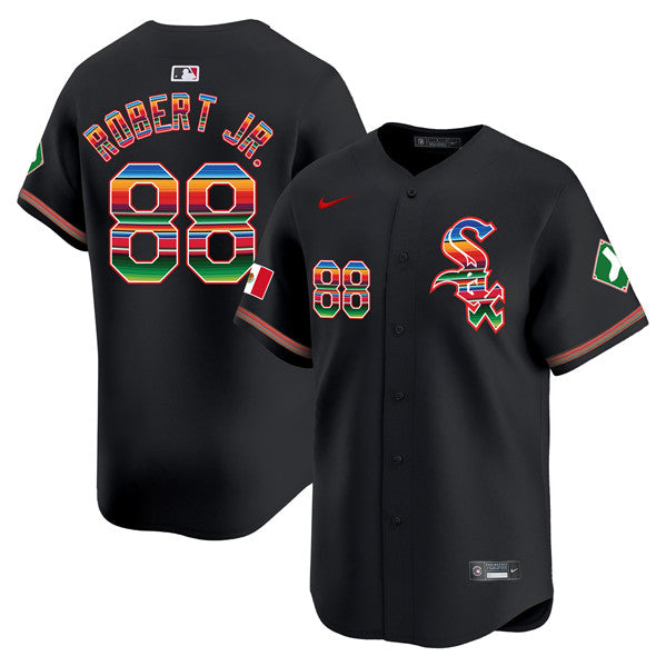 Luis Robert Jr Chicago White Sox black jersey