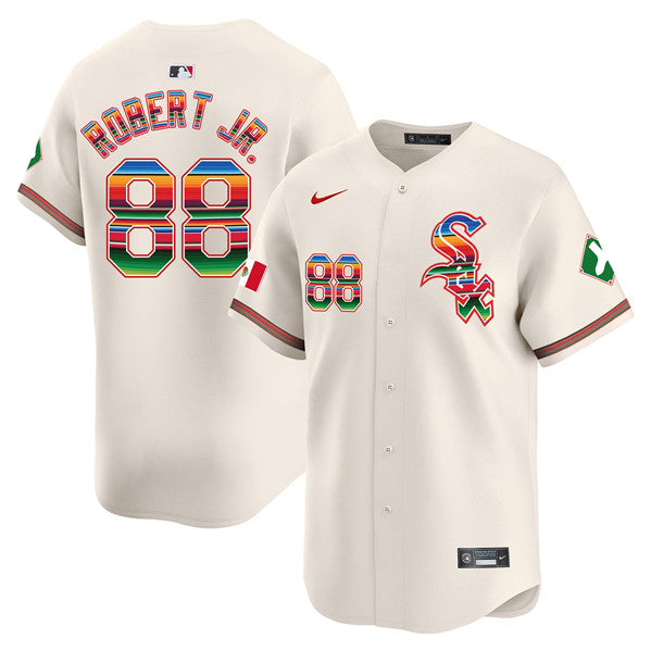 Luis Robert Jr Chicago White Sox cream jersey