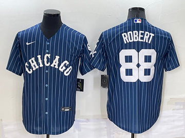 Luis Robert Chicago White Sox navy jersey