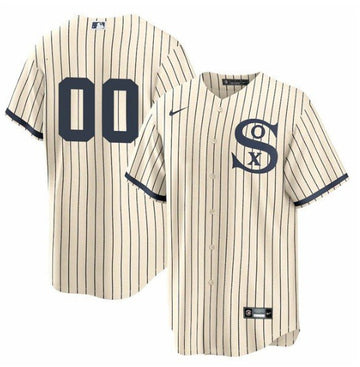 Custom Chicago White Sox cream-navy jersey