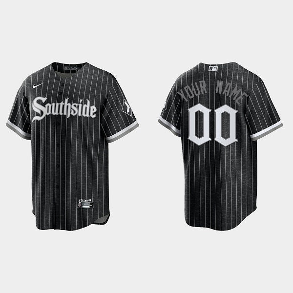 Custom Chicago White Sox black City Connect jersey