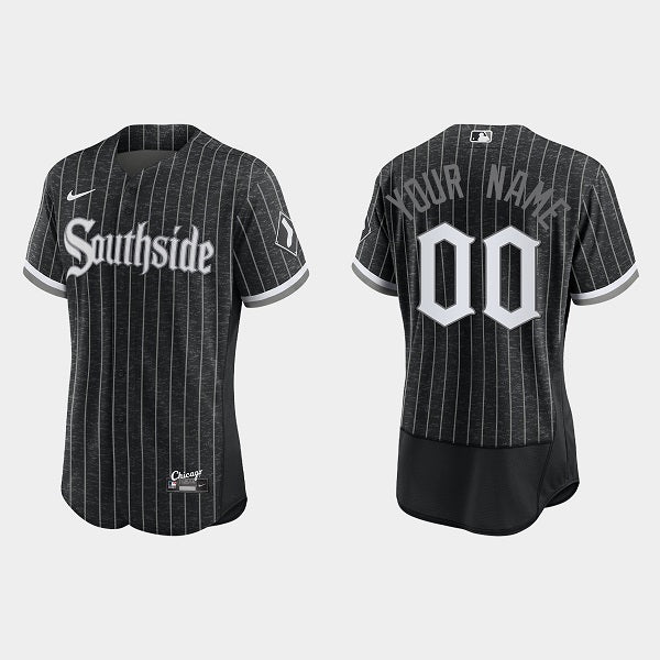 Custom Chicago White Sox black City Connect jersey