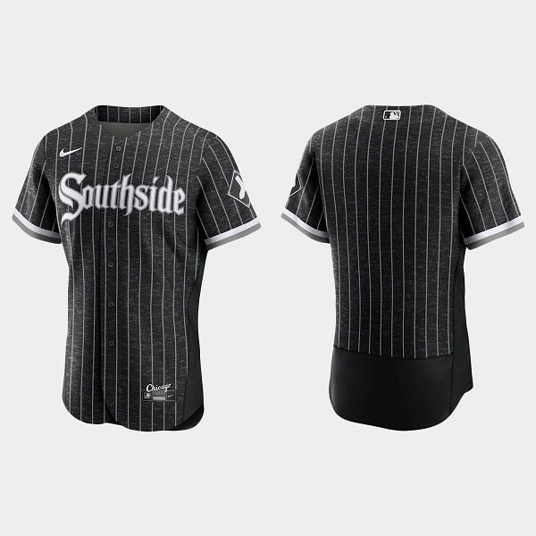 Custom Chicago White Sox black City Connect jersey
