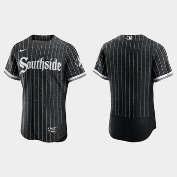 Custom Chicago White Sox black City Connect jersey
