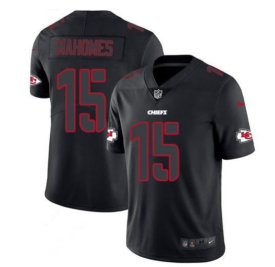 Chiefs #15 Patrick Mahomes Black 2018 Black Impact Jersey