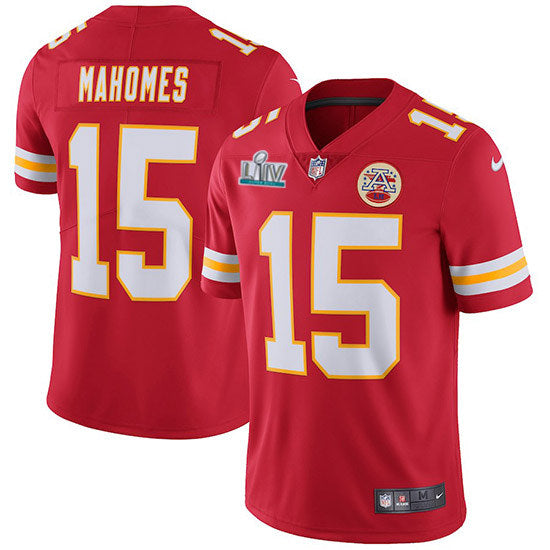 Chiefs #15 Patrick Mahomes Super Bowl LIV Red Jersey