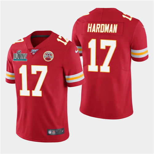 Chiefs #17 Mecole Hardman Red Super Bowl LIV Jersey