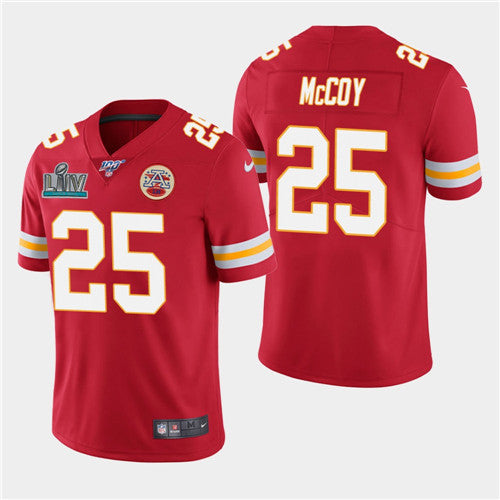 Chiefs #25 LeSean McCoy Red Super Bowl LIV Jersey