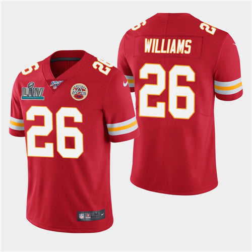 Chiefs #26 Damien Williams Red Super Bowl LIV Jersey