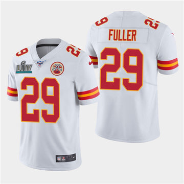 Chiefs #29 Kendall Fuller White Super Bowl LIV Jersey
