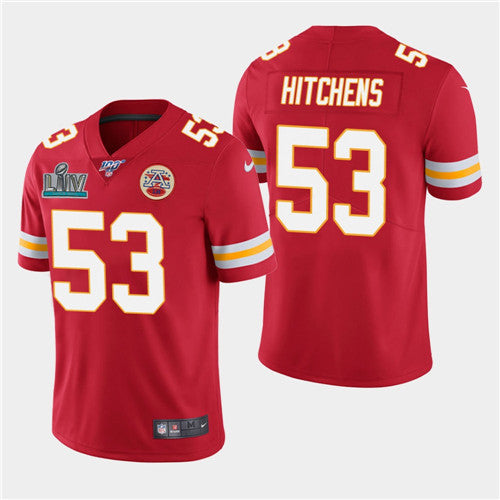 Chiefs #53 Anthony Hitchens Red Super Bowl LIV Jersey