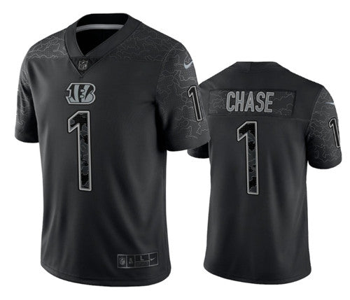 Ja'Marr Chase Cincinnati Bengals black jersey
