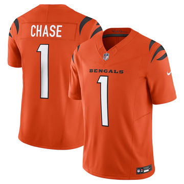 Cincinnati Bengals #1 Ja'Marr Chase Orange 2023 FUSE Jersey