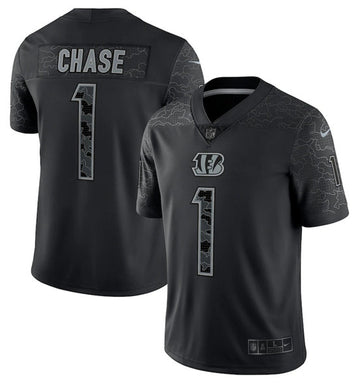 Cincinnati Bengals #1 Ja'Marr Chase Reflective Jersey
