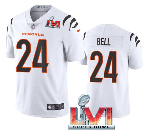 Cincinnati Bengals #24 Vonn Bell White 2022 Super Bowl LVI Jersey