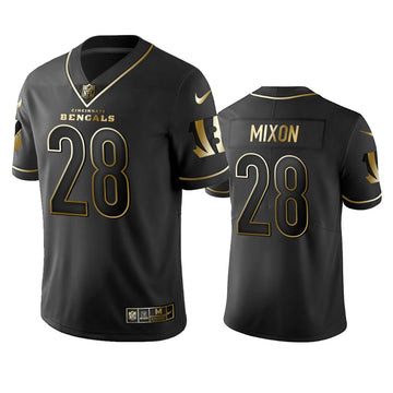 Cincinnati Bengals #28 Joe Mixon 2019 Black Gold Edition Jersey