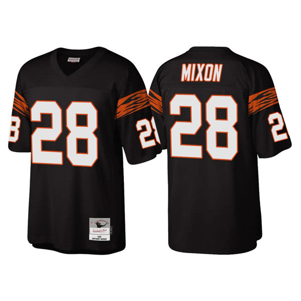 Cincinnati Bengals #28 Joe Mixon Black Throwback Legacy Jersey