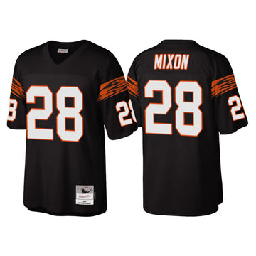 Cincinnati Bengals #28 Joe Mixon Black Throwback Legacy Jersey