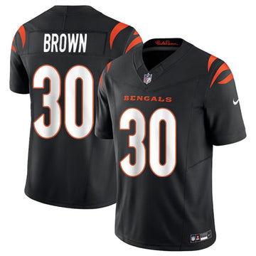 Chase Brown Cincinnati Bengals black FUSE jersey