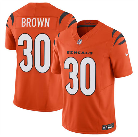Cincinnati Bengals #30 Chase Brown Orange 2024 FUSE Jersey