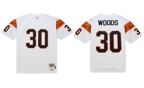 Cincinnati Bengals #30 Ickey Woods White 1988 Jersey
