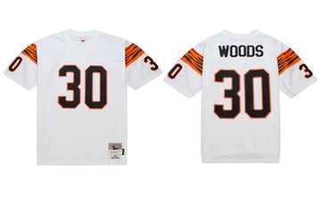 Cincinnati Bengals #30 Ickey Woods White 1988 Jersey