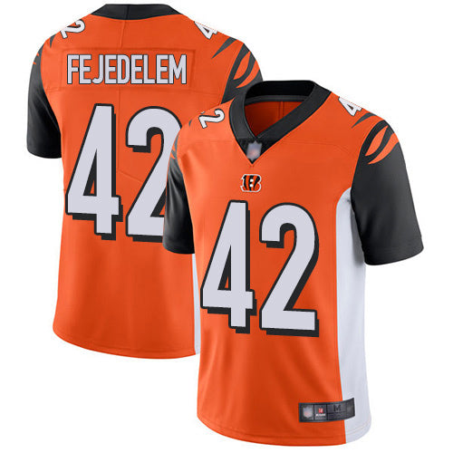 Cincinnati Bengals #42 Clayton Fejedelem Orange Jersey