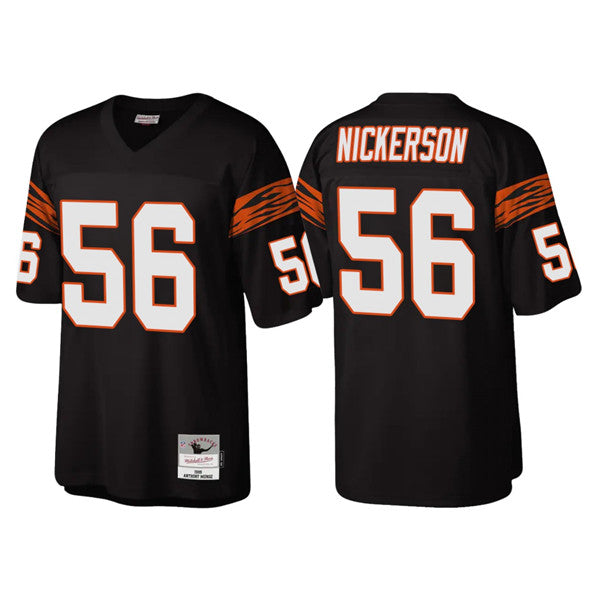 Cincinnati Bengals #56 Hardy Nickerson Black Throwback Legacy Jersey