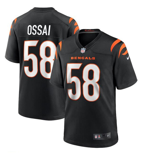 Cincinnati Bengals #58 Joseph Ossai Black Football Game Jersey