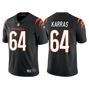 Cincinnati Bengals #64 Ted Karras Black Jersey