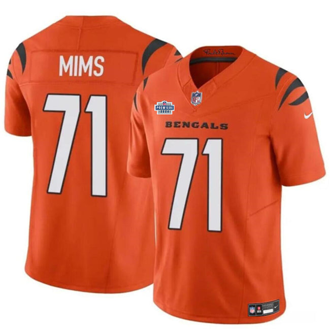 Amarius Mims Cincinnati Bengals orange FUSE jersey