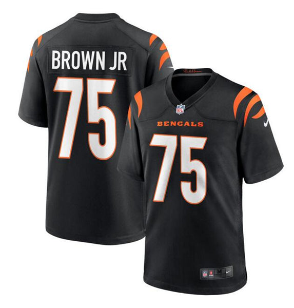 Cincinnati Bengals #75 Orlando Brown Jr Black Game Jersey