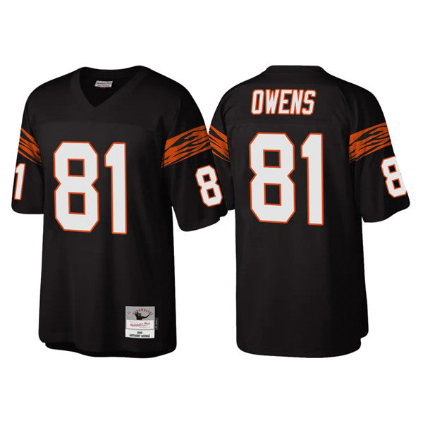 Cincinnati Bengals #81 Terrell Owens Black Throwback Legacy Jersey