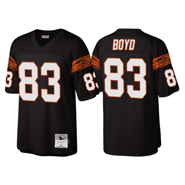 Cincinnati Bengals #83 Tyler Boyd Black Throwback Legacy Jersey