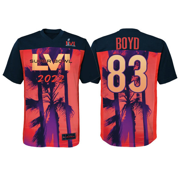 Cincinnati Bengals #83 Tyler Boyd Super Bowl LVI Red-Black Jersey