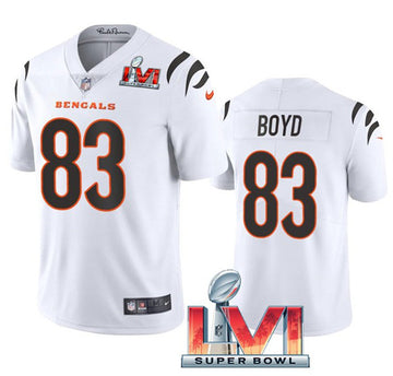 Cincinnati Bengals #83 Tyler Boyd White 2022 Super Bowl LVI Jersey