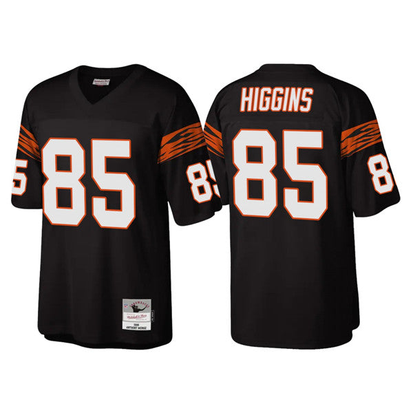 Cincinnati Bengals #85 Tee Higgins Black Throwback Legacy Jersey