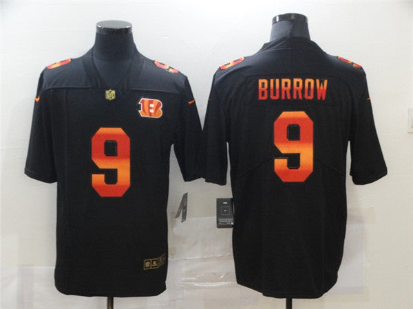 Cincinnati Bengals #9 Joe Burrow 2020 Black Fashion Jersey