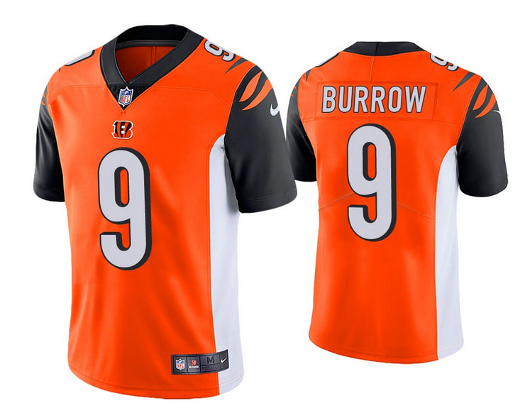 Cincinnati Bengals #9 Joe Burrow 2020 Orange Jersey