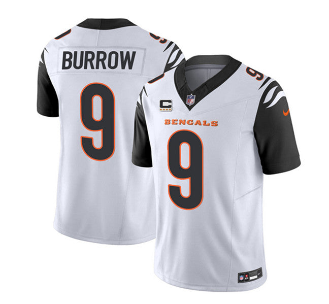 Joe Burrow Cincinnati Bengals white FUSE jersey